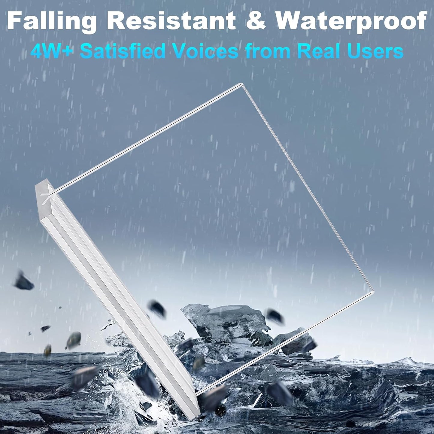 Acrylic Sign Holder 7x5, 6 Pack Clear Double Sided Table Menu Display Stand Suitable for Restaurants, Office, Store, Hotels