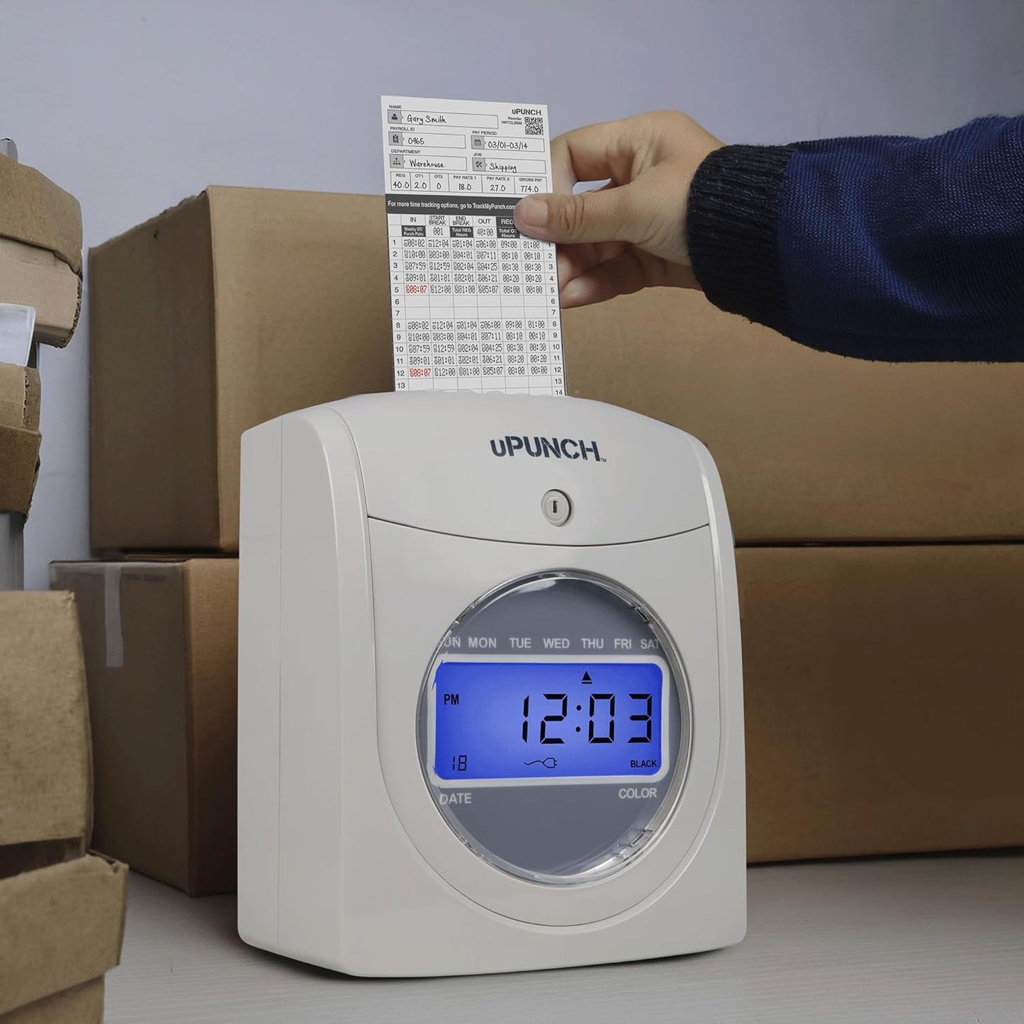 100 uPunch Time Cards for HN4000