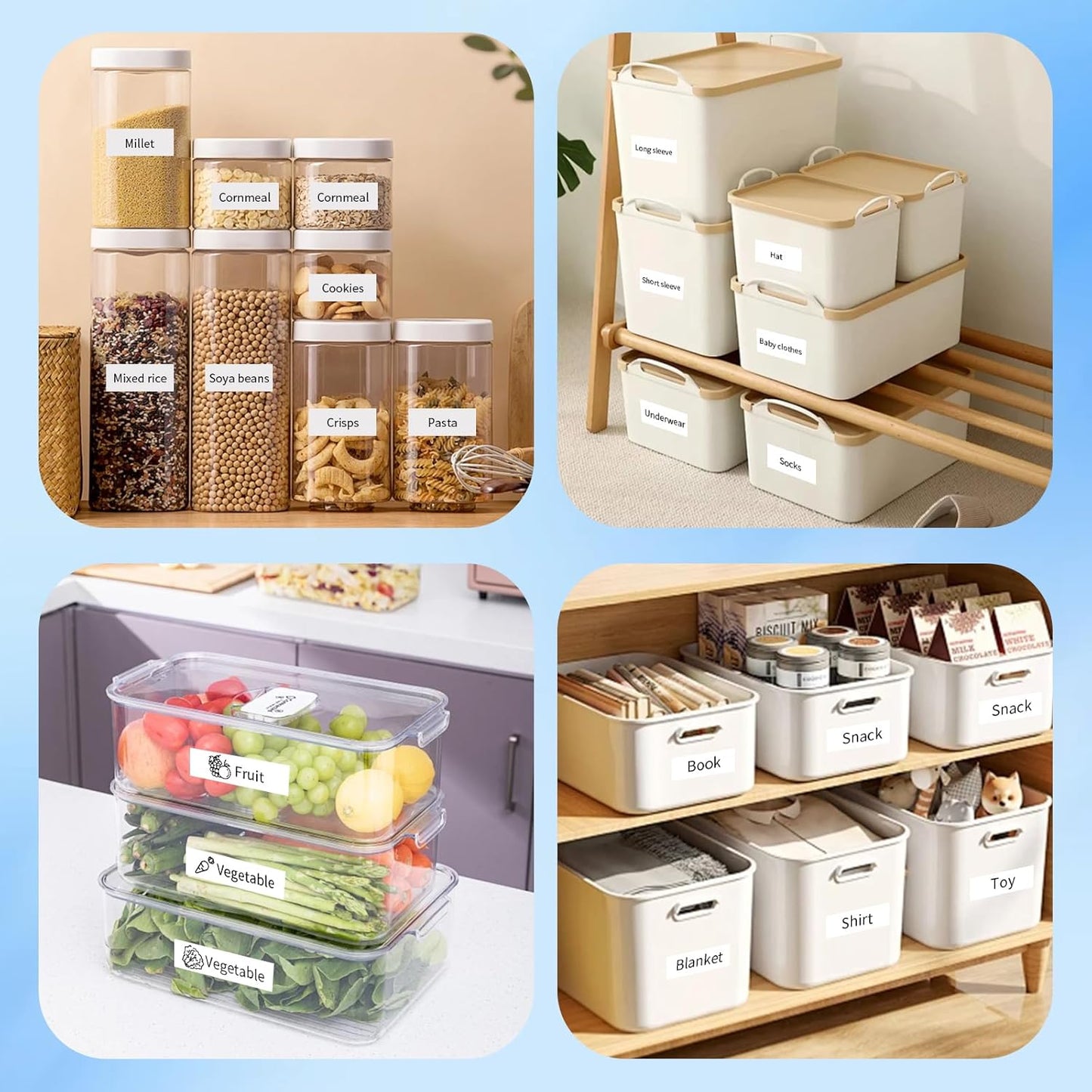 PT-D210 PT-D220 PT-H110 PT-H111 Label Tape 12mm .47 Laminated Black on White 2 Pack