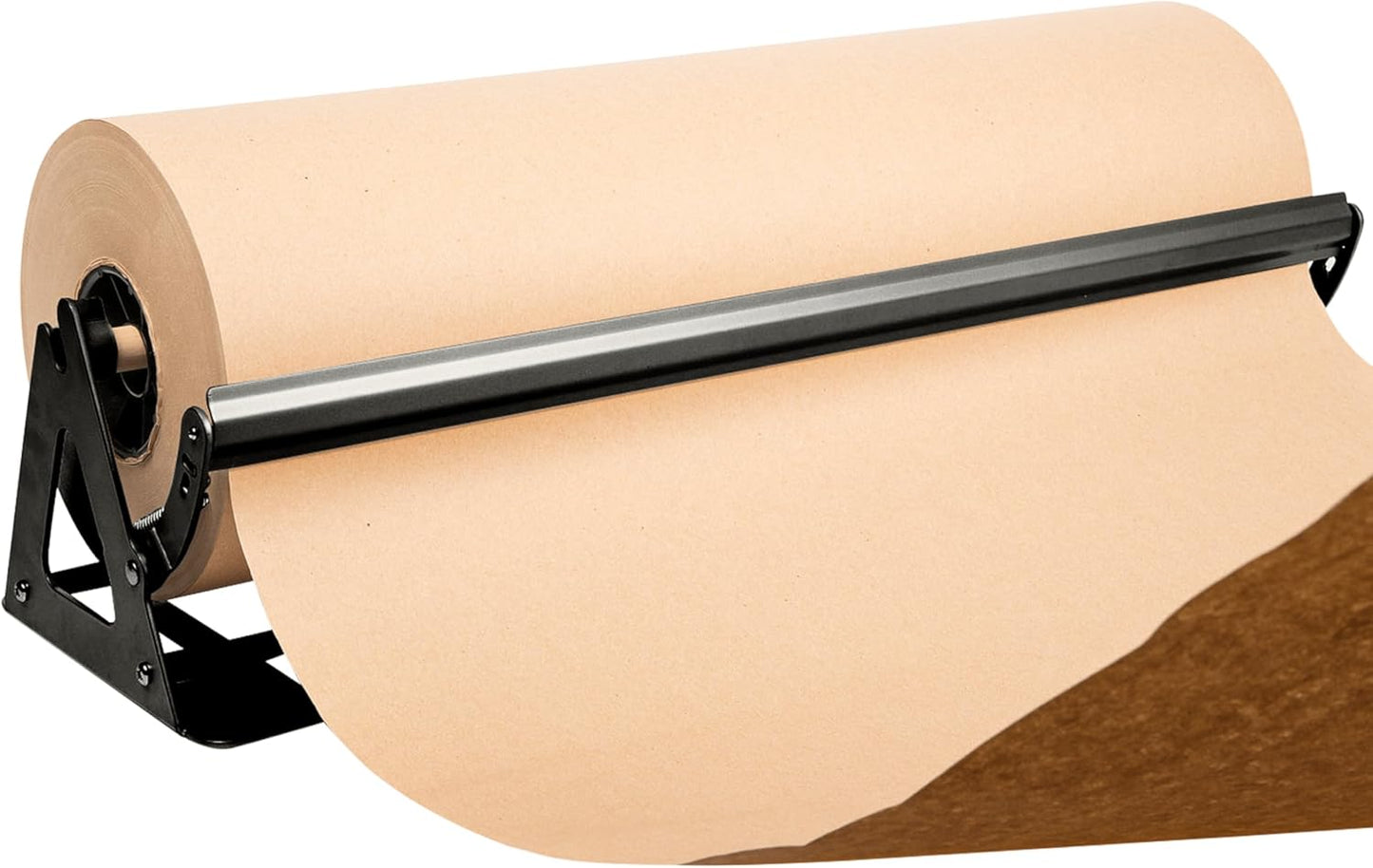 DIY Crew 24 Inch Paper Roll Dispenser and Cutter - Heavy-Duty Wall Mountable, Non Slip Tabletop - Kraft, Freezer, Butcher Paper - Up to 1000ft Rolls