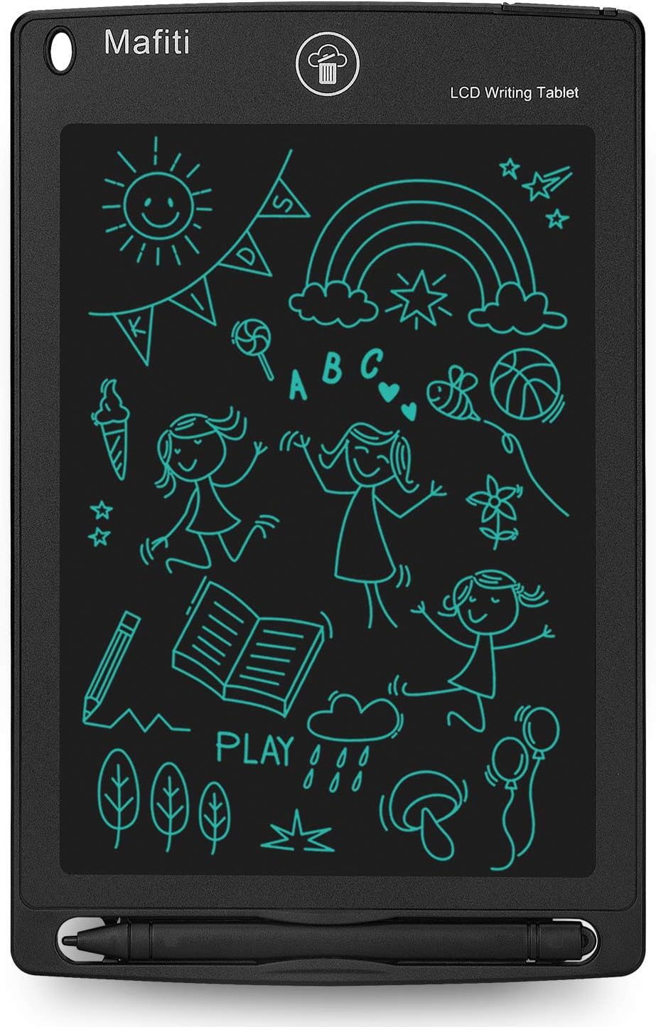 mafiti 10 Pack LCD Writing Tablet 8.5 Inch Electronic Drawing Pads for Kids Portable Ewriter Doodle Board Black