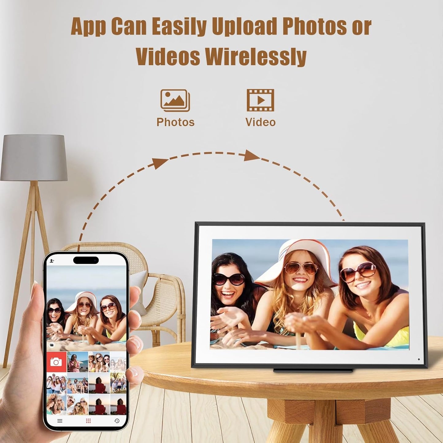 15.6 inch Wall Planner Digital Calendar Electronic Calendar Chore Chart,2025 Smart Touchscreen Full HD Interactive Display for Family Schedules,Wall/Desk Mountable for Seamless Scheduling/Organizing