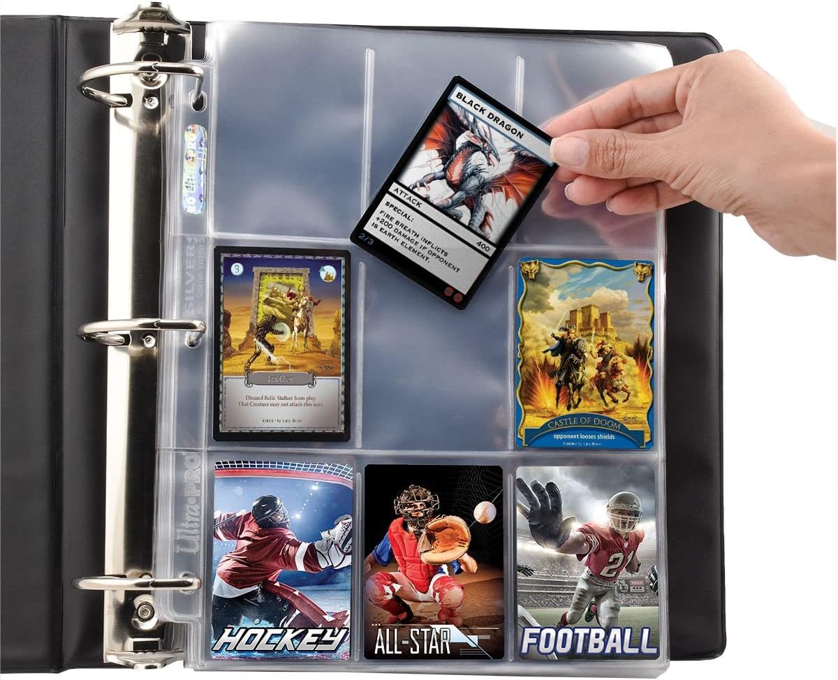 Ultra Pro 9-Pocket Silver Series Page Protector for Standard Size Cards (50ct)