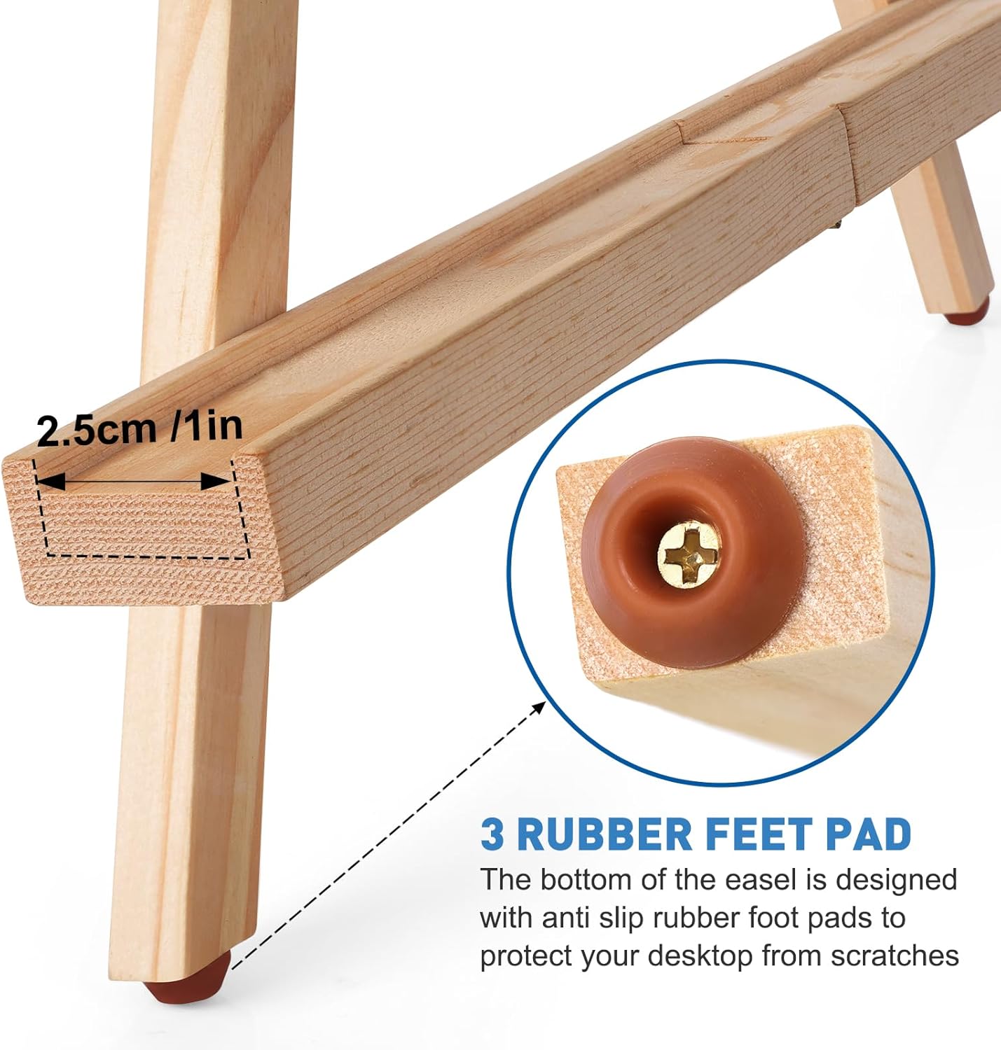 ESRICH 3 Pack Easel for Painting,Tabletop Easel A-Type Adjustable Table Easel for Painting, Holds Highest to 21" Canvas Portable Suitable,Painting Easel for Artists, Beginners, Students