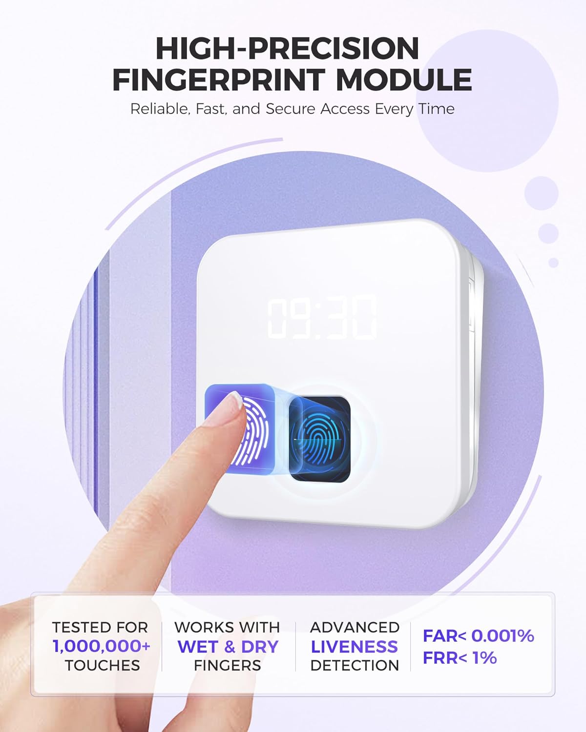 NGTeco Time Clock Cloud-Based, TC4 Fingerprint Time Clocks for Employees Small Business, 2.4G WiFi Customization Rule Clock in Machine with Remote Control Software ＆ iOS/Android App, No Monthly Fee