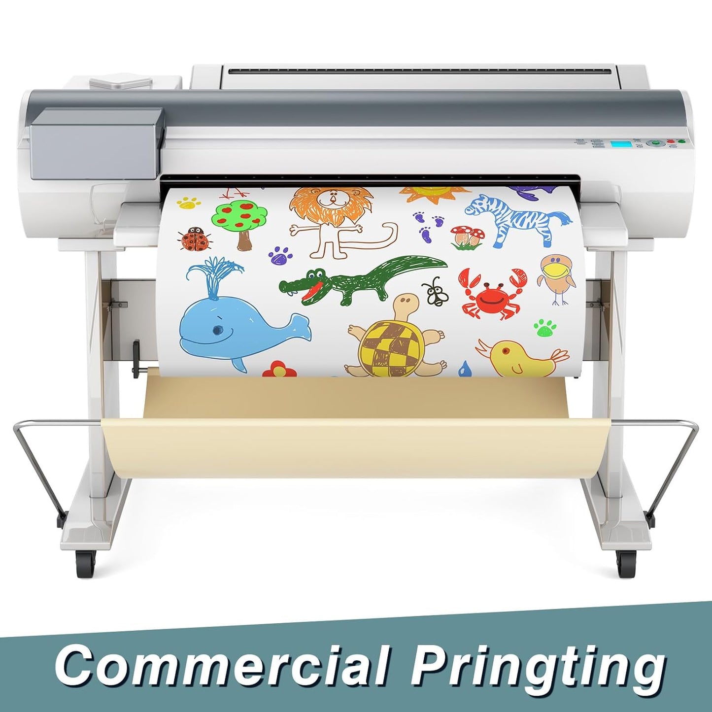 Amylove Blank White Surface Magnet Sheets 24 Inch x 25 Feet, 30 Mil Magnetic Roll Printable Flexible Vinyl Blank Magnetic Sign Sheet Safe for Vehicles DIY Craft Project