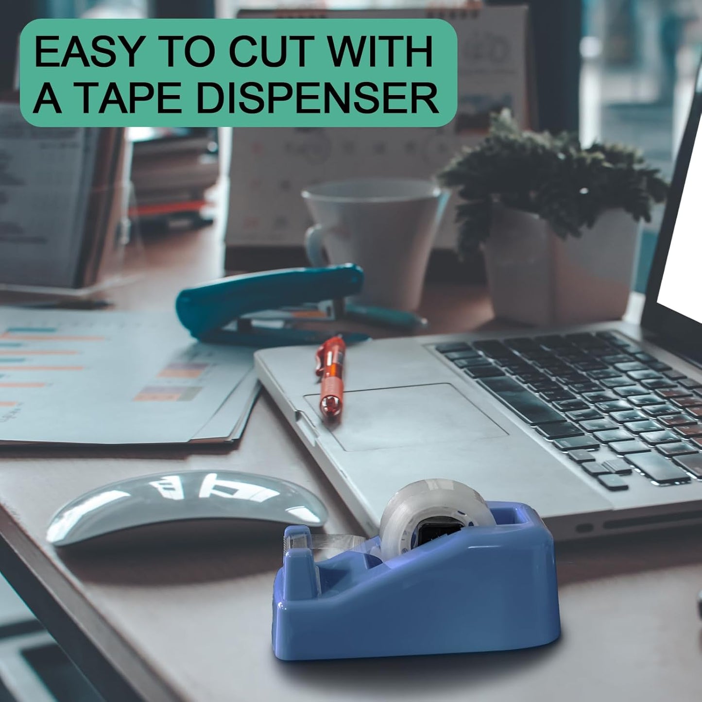 Beieverluck 48 Rolls Clear Tape Refills for Dispenser Transparent Tape 3/4 Inch x 1000 Inch Gift Wrap Tape Packing Tape Roll for Office, Home, School Supplies