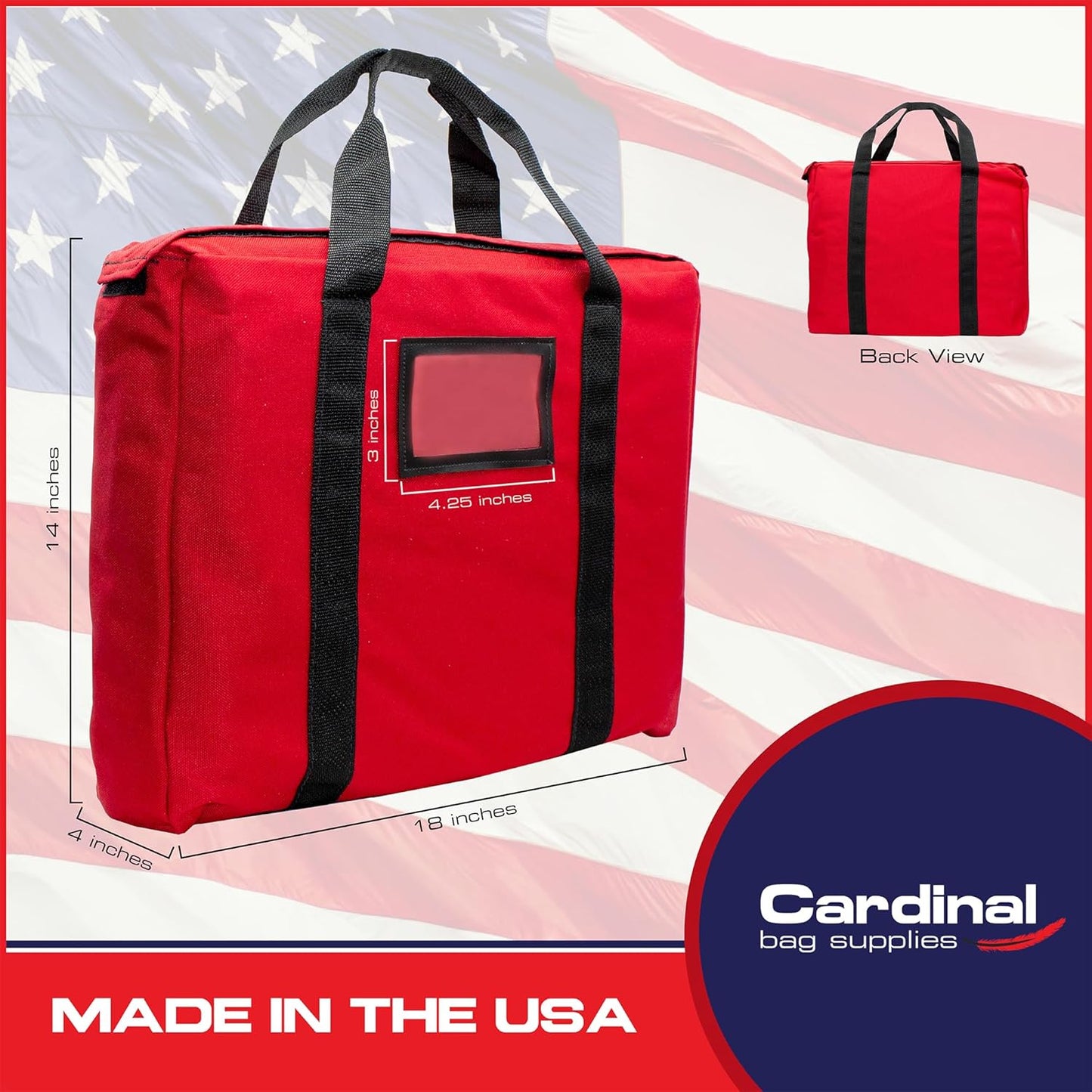 Fire Resistant and Water Repellent Briefcase Document Bag, 18 x 14 x 4 Inch