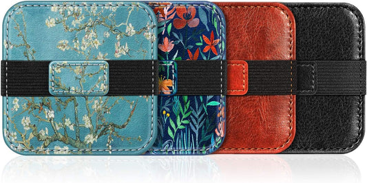 Fintie Screen Cleaning Pad, [4 Pack] Soft Cloth Wipes Screen Cleaner with Elastic Strap for iPad, iPhone, MacBook, Tablets, Laptop (Blossom)