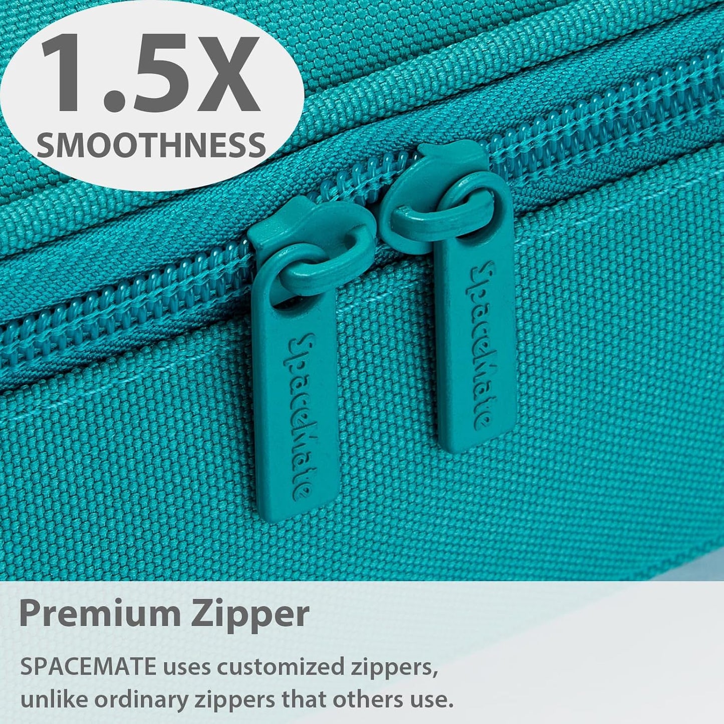 Pencil Case Pouch Box Bag School Supplies Girls Boys Kids, Cute Preppy Stuff Large Big Capacity Aesthetic Pen Organizer, Back to College Stationary, Teal, Classic Stlye, 1800ml