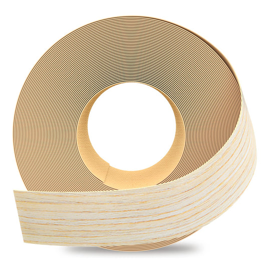 GSCIT Club Oak Edge Banding, 1 1/2 inch x 25ft roll of Veneer Edge Banding Preglued Flexible, Real Wood Tape Banding