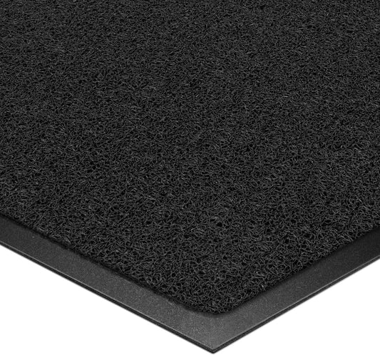 Kuyal Door Mat, 3'x10' Indoor Outdoor Entrance Mat to Trap Dirt and Moisture, Non Slip Waterproof Outdoor Mats, Commercial Floor Inside Outside Entrance, Heavy Duty Durable Welcome Mats, Black