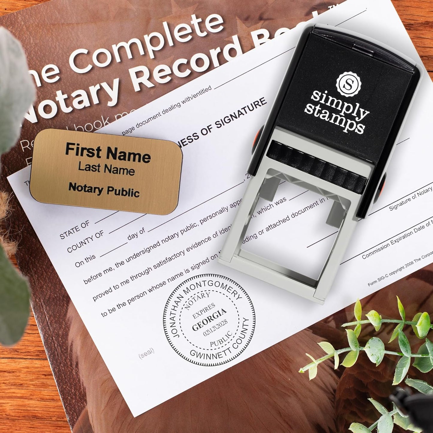 Ohio Round Notary Stamp | Official State Notary Stamp | Official Seals | Meets State Specifications (Ohio, Round Stamp)