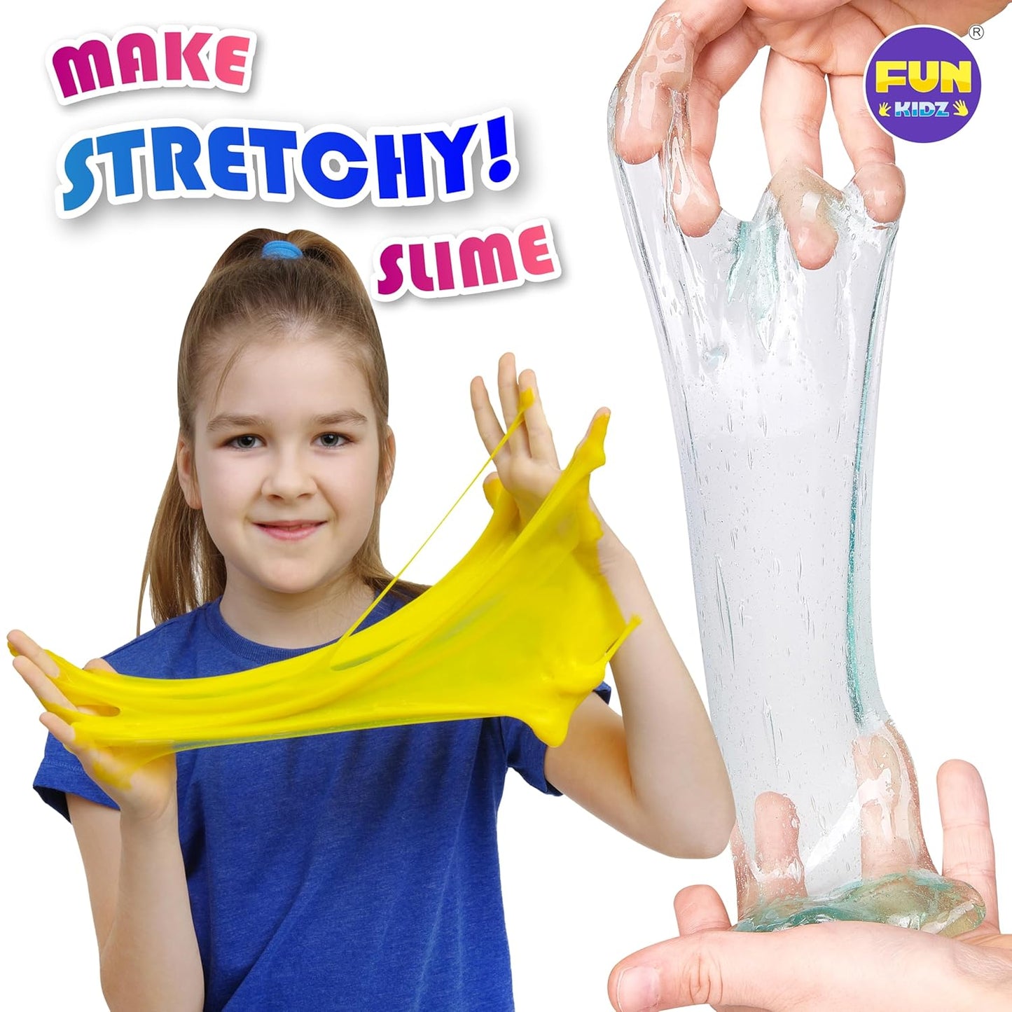 Super Clear Glue 1 Gallon, FunKidz All Purposes School Home Projects Liquid Glue Great for Slime Making Supplies Washable Non-Toxic Use for Arts & Crafts Wood Paper Cardboard