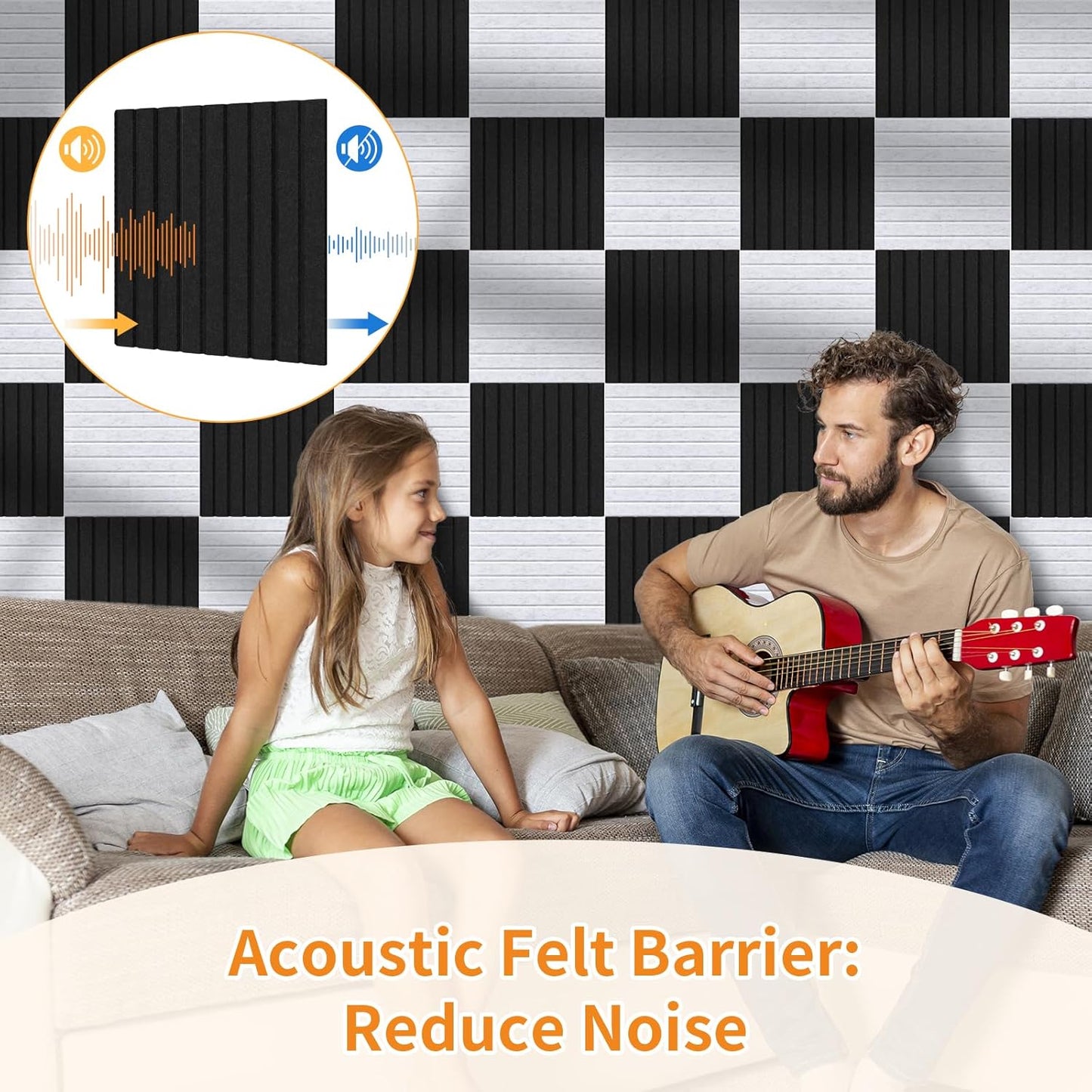 Smarpau Large Cork Board 48"x36", 12 Pack Bulletin Board for Walls, Felt Bulletin Boards Wall Paneling Pin Board Tack Board, Felt Wall Tiles for Office Classroom Decor