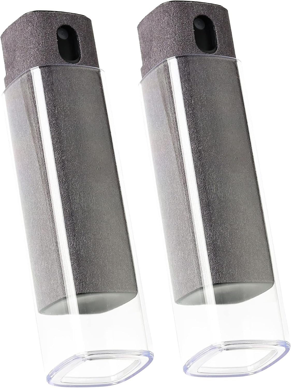 2 Pcs Screen Cleaner Kit, 3-in-1 Touchscreen Mist Cleaner Spray Bottle Tool & Microfiber Cloth for Phone/Laptop/Tablet/TV/Monitor/Car Screens(Grey)