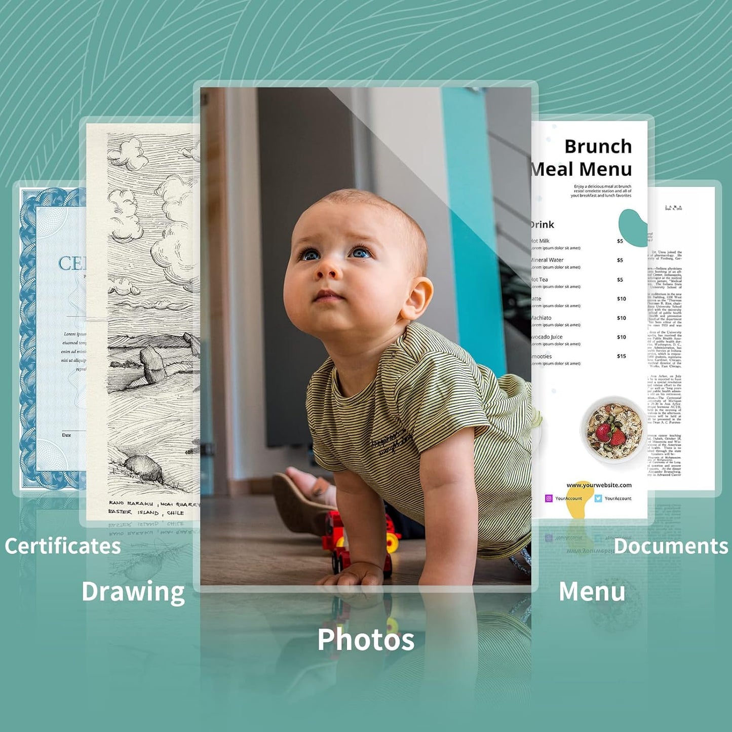 5 mil Thermal Laminating Sheets 1000 Packs, 9” x 11.5” Clear Laminating Pouches Holds 8.5 x 11 Inch Sheet, Letter Size Lamination Paper for Laminator - Rounded Corner