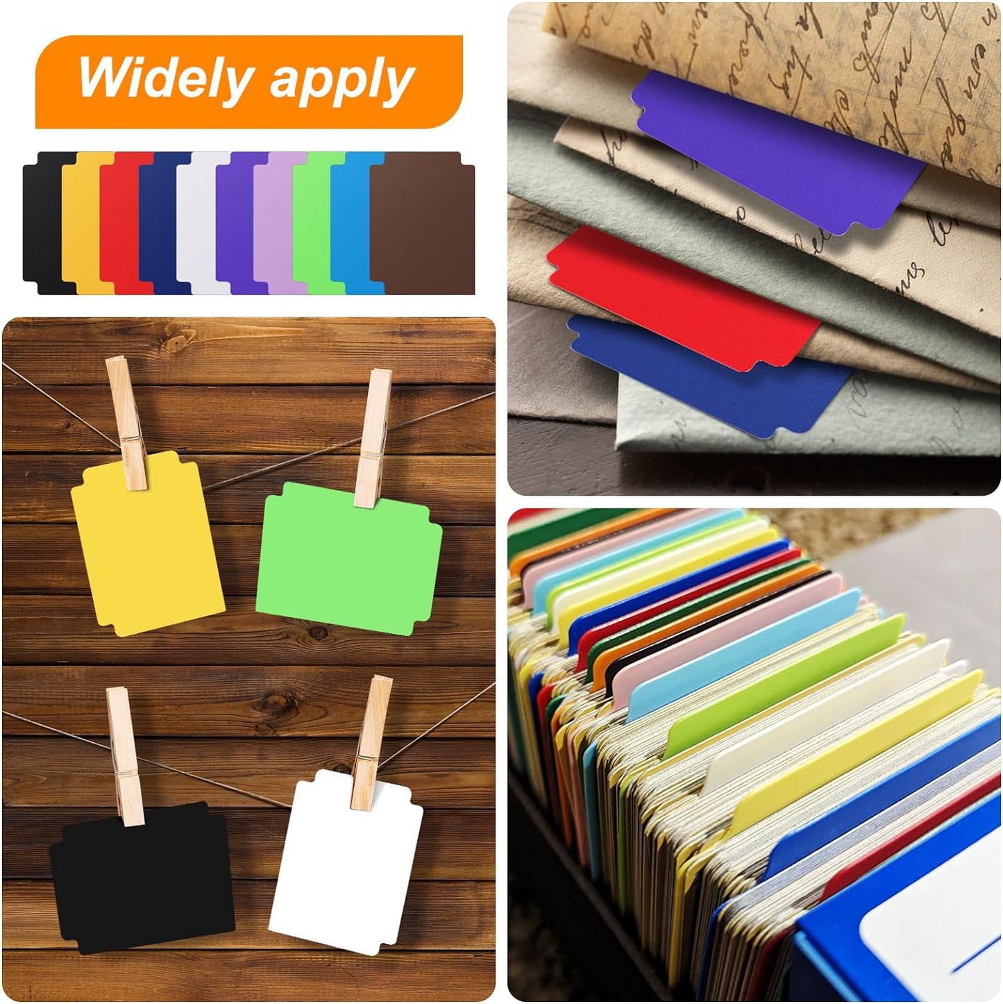 120 Pcs Trading Card Divider Multicolor Card Separators for Office Games Plastics Sports Baseball Card Dividers with Tabs Cards Box Dividers for photocard, 2.71 * 3.8 Inches