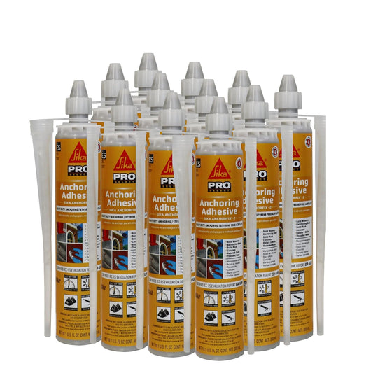 SIKA AnchorFix-2 High-Performance Construction Adhesive, 12-Pack, 10.1 Oz – Fast-Curing Epoxy for Anchoring in Concrete, Masonry & Steel, Solvent-Free, Ideal for Heavy-Duty Projects