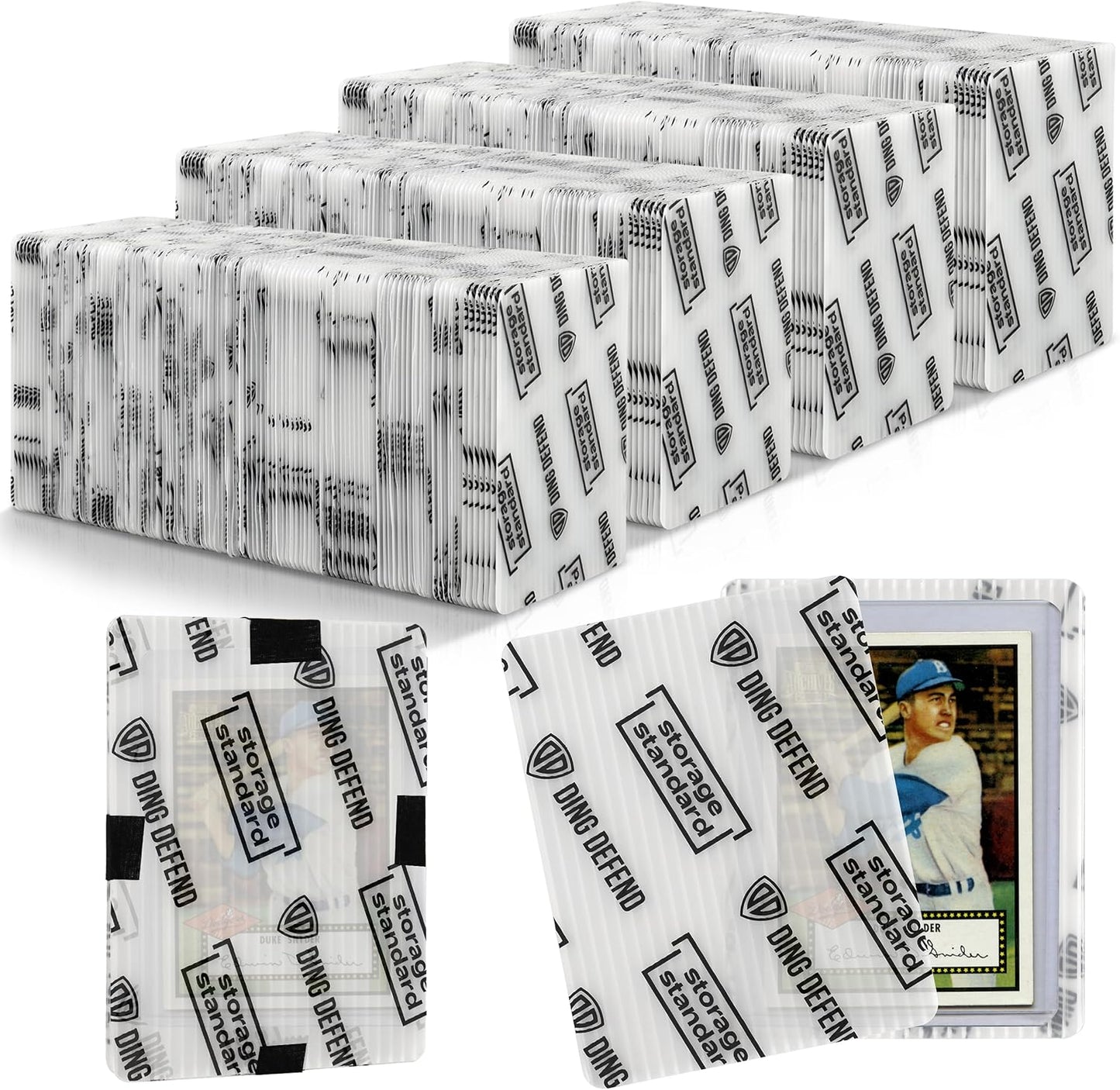 Trading Card Shipping Protectors 510 Pack 3.5'' x 4.5'' - Premium Ultra Strong Plastic Inserts Mailers - Precut Supply Sleeves for Sports MTG Cards Packaging - Flats for Breakers